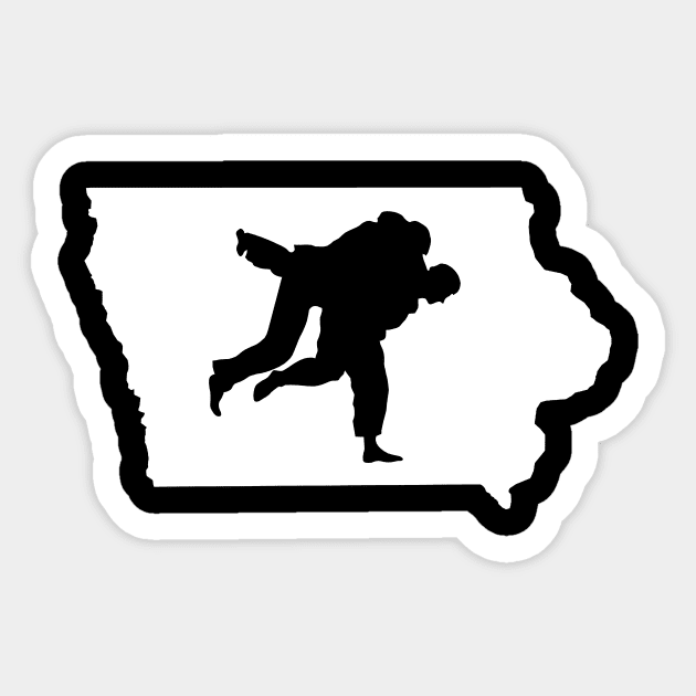 Iowa Judo Sticker by Ruiz Combat Grappling